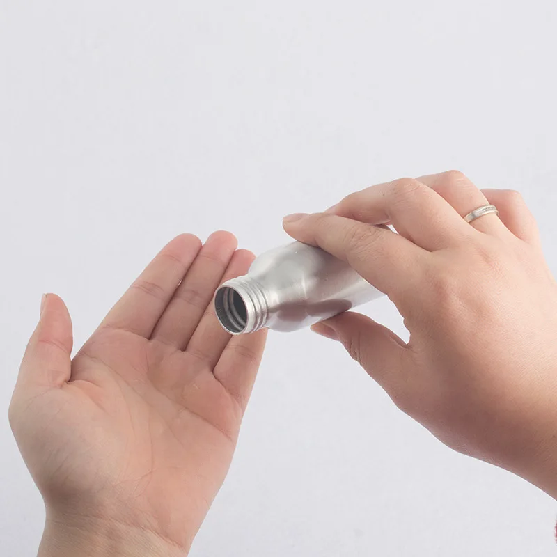 2pcs 40ml-250ml aluminum bottle silver anodized aluminum cover Electrochemical aluminum cover aluminum bottle bottling BQ044 2pcs 40ml-250ml aluminum bottle silver anodized aluminum cover Electrochemical aluminum cover aluminum bottle bottling BQ044