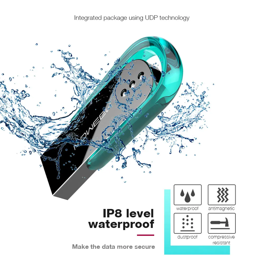 Moweek Future USB флеш-накопитель MF91 металлический 32 Гб Высокоскоростной usb 3,0 флеш-накопитель 128 ГБ флеш-накопитель 64 Гб карта памяти 16 Гб Флешка в подарок