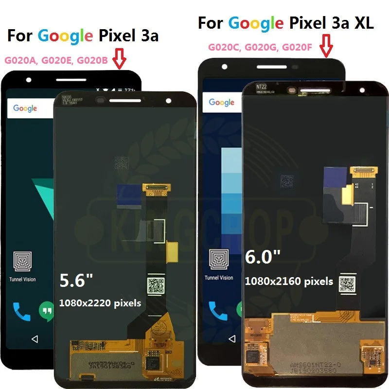 

For Google Pixel 3a LCD Screen Touch Screen Digitizer Assembly for Google Pixel 3a XL LCD Screen For Google Pixel 3aXL LCD