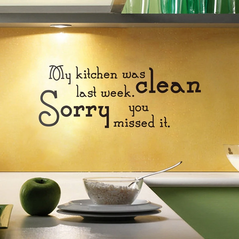 MY KITCHEN WAS CLEAN0