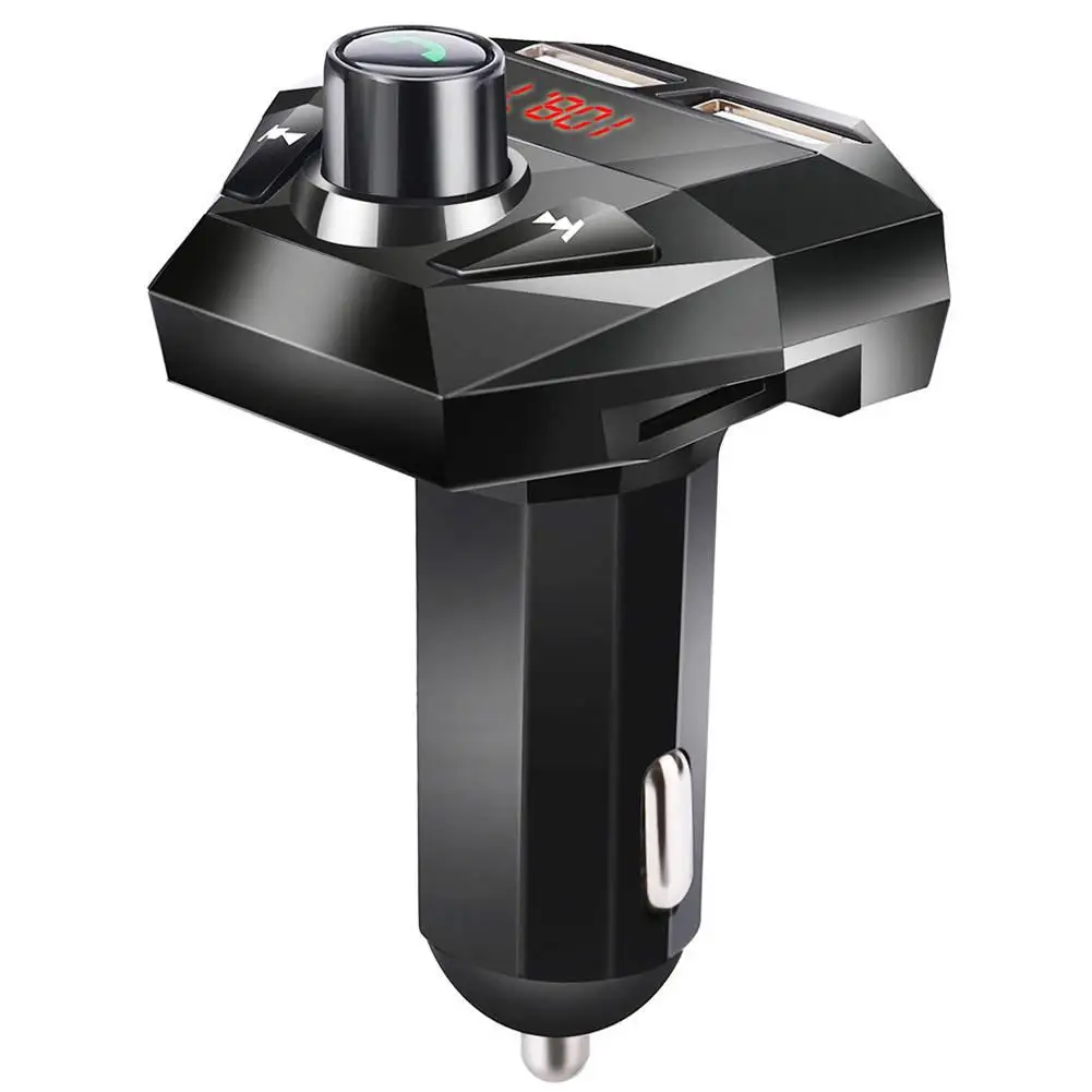 

Bluetooth FM Transmitter Car Kit Handsfree Wireless MP3 Player 3.1A Dual USB Car Charger Quick Charging