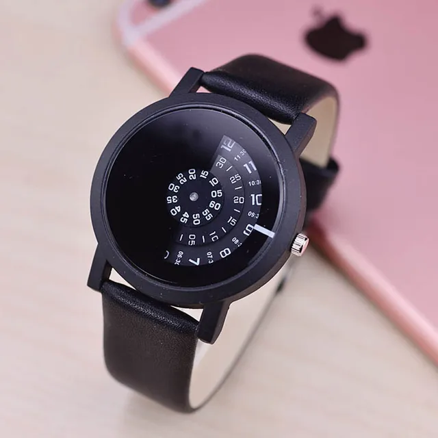 Fashion Women Men Quartz Watch Lovers Couple PU Leather Wristwatch Simple Turnta Fashion Women Men Quartz Watch Lovers Couple PU Leather Wristwatch Simple Turnta