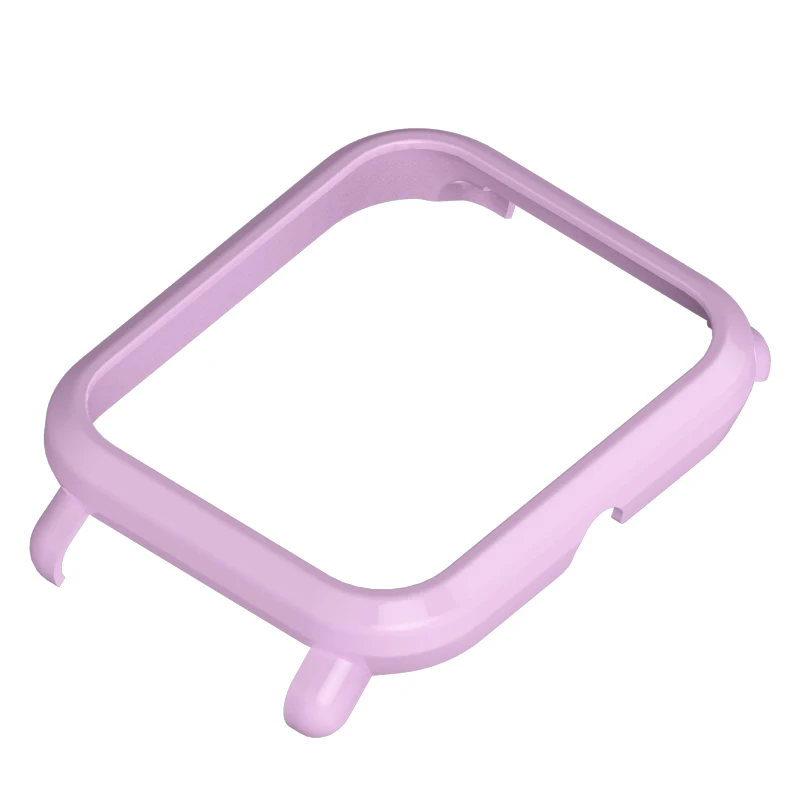 Pink Mijobs чехол PC Бампер протектор для Xiaomi Huami Amazfit Bip BIT Lite Молодежные аксессуары Ремешки для наручных часов - Цвет: Pink