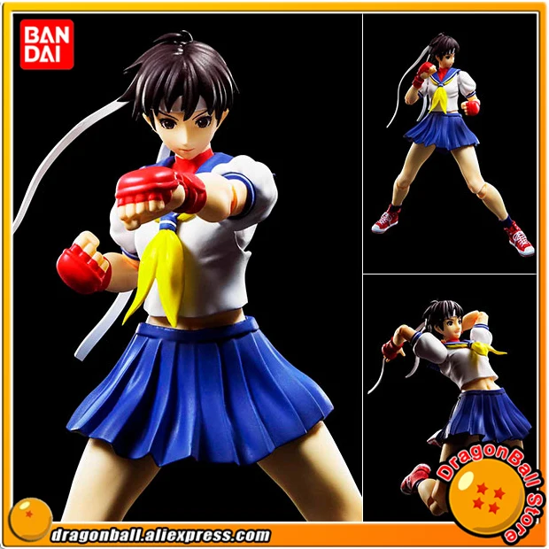 

Japan Anime "Street Fighter IV" Original BANDAI Tamashii Nations S.H. Figuarts / SHF Action Figure - Sakura Kasugano