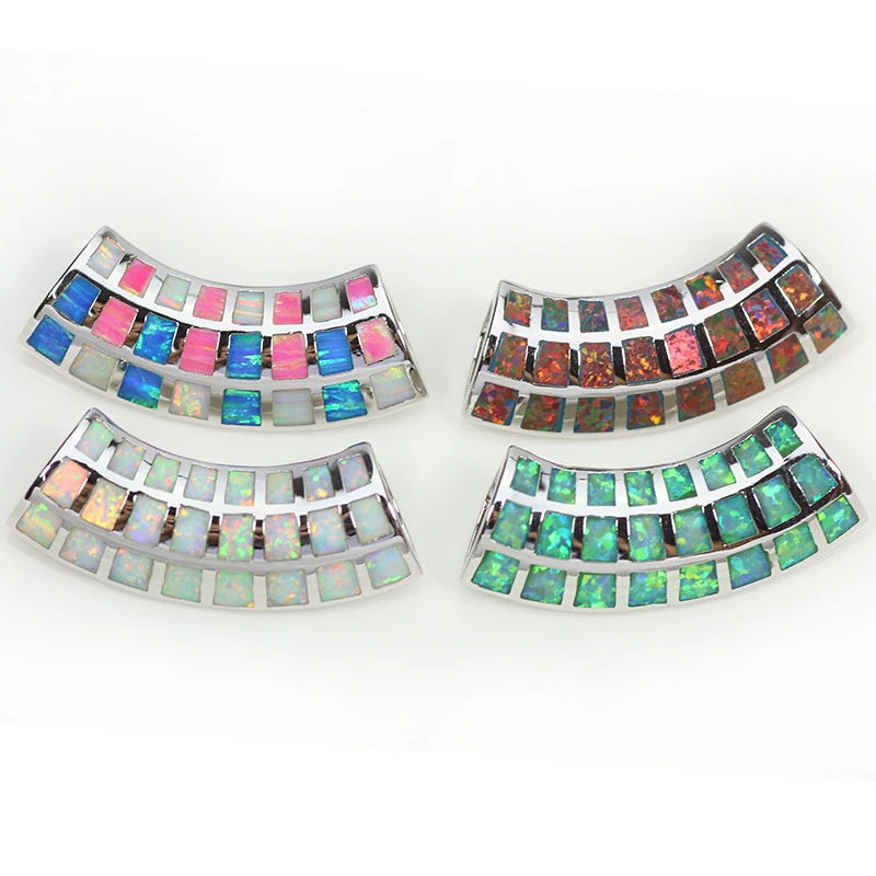 

JLP573 Luxury Multi Colors Fire Opal Charm Pendants for Women Elegant Fashion Jewelry Valentine's Gift