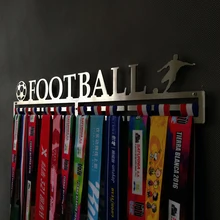 Football medal hanger Stainless steel medal hanger for football Medal display rack