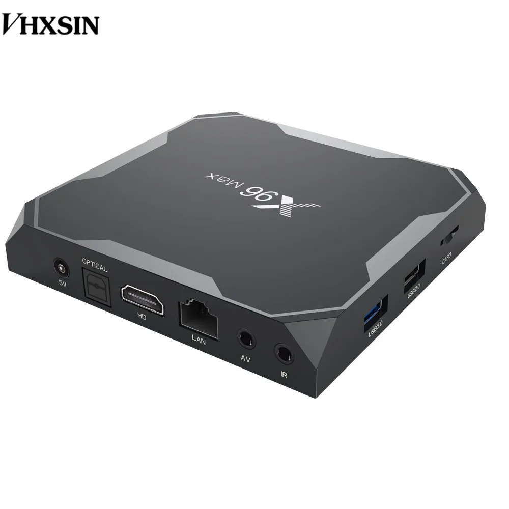 VHXSIN 10 шт./лот X96 MAX Android 8 1 Smart TV Box Amlogic S905X2 Quad Core KDPlayr 4K USB 3 0 mini|ТВ-приставки и