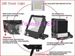 IP65 открытый 10 Вт fin Светодиодный прожектор Epistar фишек светодиодные точечные светильники AC90-265V проекта угол можно регулировать в пределах 216