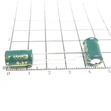 Высокое качество 500 шт./лот 1000 мкФ 6,3 V Объем 8*12 почта Dip электролитические конденсаторы 1000 мкФ 6,3 V IC