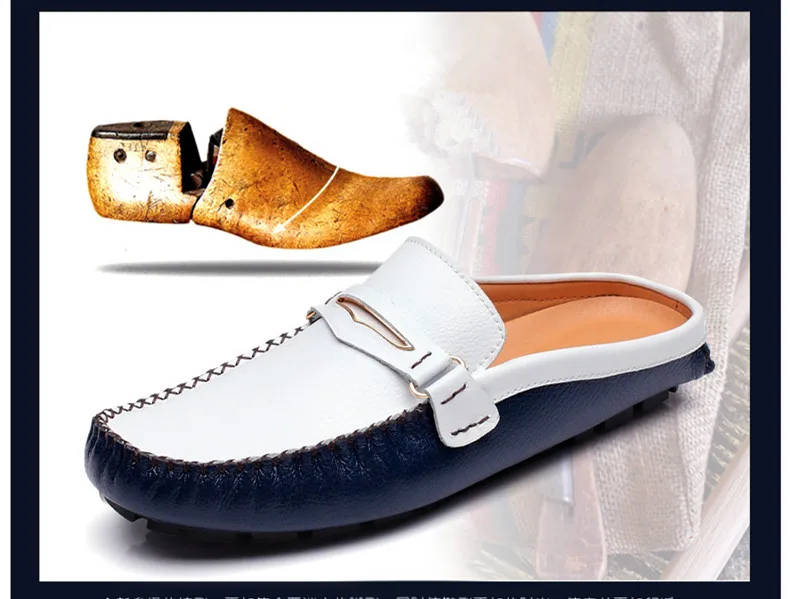 JKPUDUN/Летняя мужская обувь, повседневная Роскошная брендовая мужская обувь, кожаные лоферы, слипоны, итальянская обувь для вождения, мужские мокасины