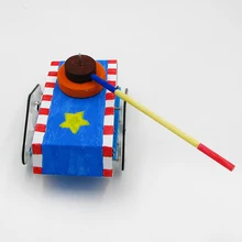 Технология мелкого производства электрический DIY образовательный Электрический робот танк научное изобретение игрушки хорошие подарки для детей