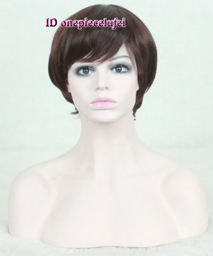 شحن مجاني Megamind روكسان Ritchi بني غامق قصير إمرأة سحر نمط الباروكة تأثيري لمة Cap Cap Communication Wig Ladycap Boot Aliexpress