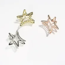 1 шт. заколки для волос для женщин темперамент простые звезды заколка в виде геометрических фигур заколка для волос Морская звезда в маленьком зажиме Шпилька заколка G0402