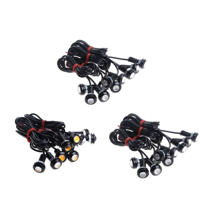 

2017 10 Pcs High Power 9W Car LED 12V Eagle Eye 18mm Car Motor Fog DRL Backup Light
