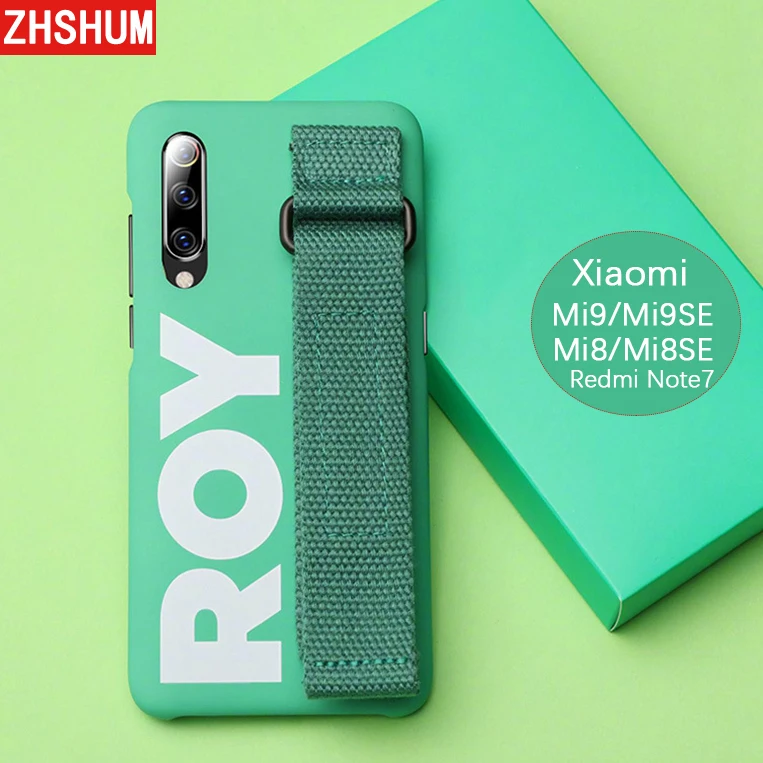 Hard Plastic Original Case For Xiaomi MI 9 SE MI9 Case Wrist Strap ALITA Case for Xiaomi Mi 8 SE Mi8 Official Redmi Note 7 Cover