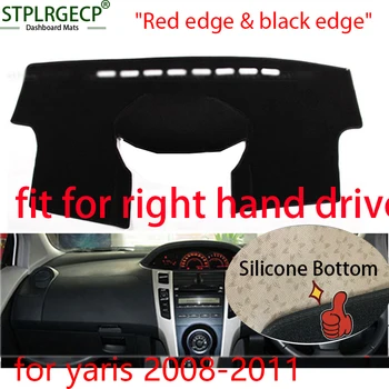 

Stplrgecp right hand drive Double layer Dash Mat Dashmat Dashboard Cover Sun Shade Dash Board Cover Carpet for toyota yaris