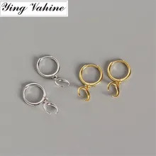 Ying vahine Новое поступление 925 пробы серебро Изысканная луна кулон маленькие серьги гвоздики для женщин