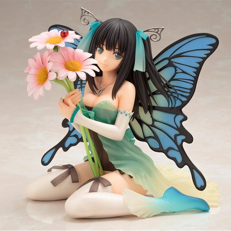 Four Leaves Butterfly Fairy Daisy Model 14cm PVC New Figurine Toys Collection Anime Action Figure for Christmas Gift LZ097 | Игрушки и