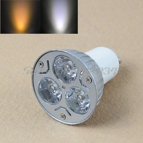 

3W 3X1W GU10 LED Lamp Warm White Light Bulb High Power Spotlight 170V-240V #K4U3X#
