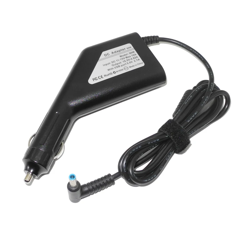 19.5V 4.62A 90W Laptop Dc Car Charger for Hp