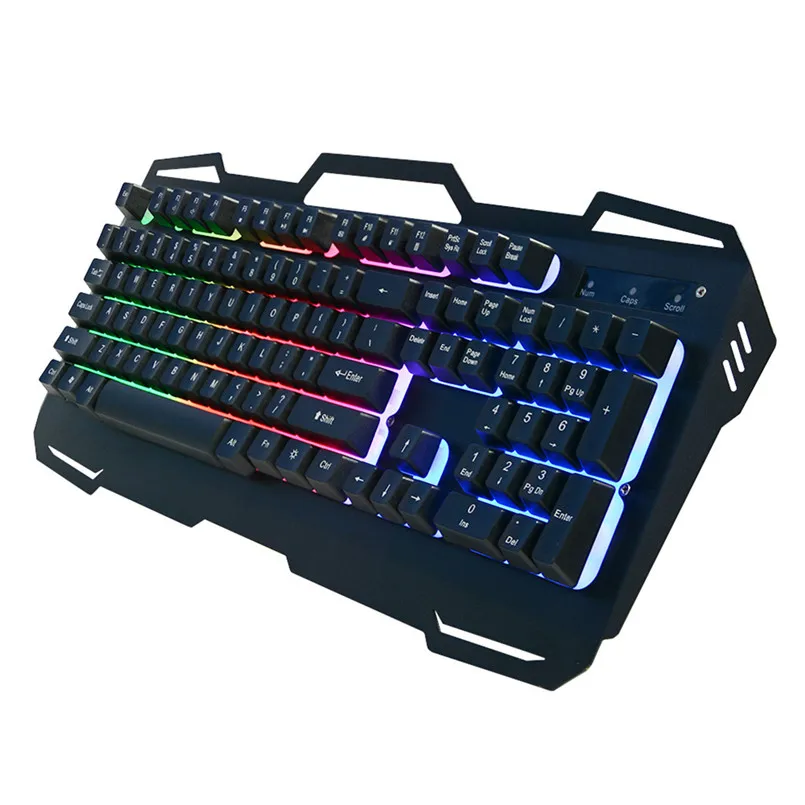 IMICE AK-400 Metal Suspension Backlit Keyboard For Game With Wired Gaming Keyboard Illumin Background Lighting 40AP1811