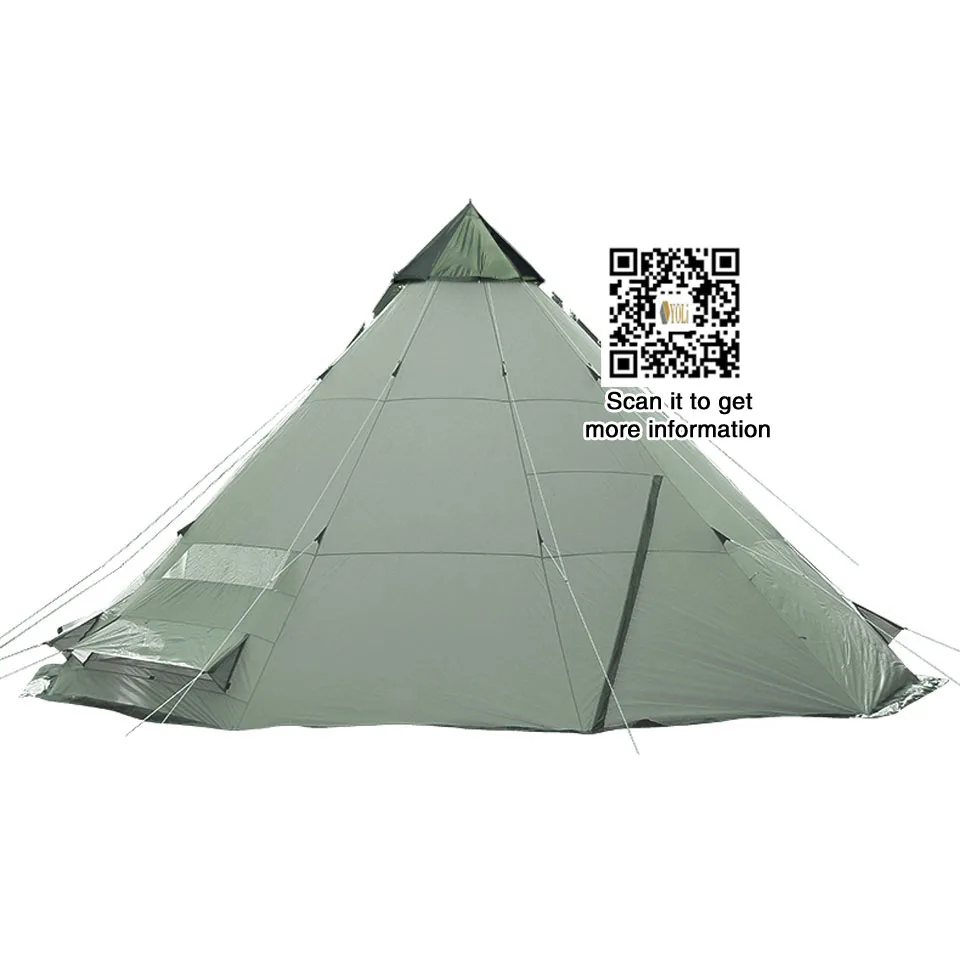 Открытый 8 человек палатка туристическое снаряжение водонепроницаемый вигвам палатки Семейные палатки большие палатки для кемпинга