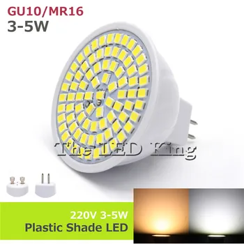 

1Pcs Spotlight LED lamp 12W 9W 6W MR16 GU5.3 220V 2835 SMD light Heat-resistant Fireproof Body Bulb For Home Chandelier lighting