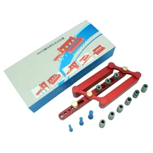 6/8/10mm Self Centering Dowelling Jig Set Metric Dowel Drilling Hand Tools Set Power Woodworking Tool