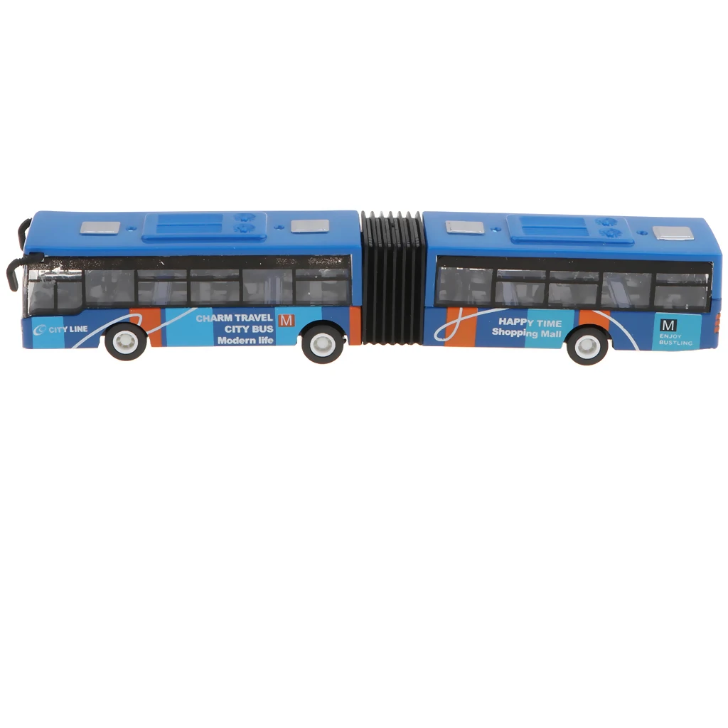 18cm Electric Toy 1/64 Pull Back Bus Car Model Diecasts Bus Toys Metal Alloy Art Crafts Collection for Children Kids Gifts