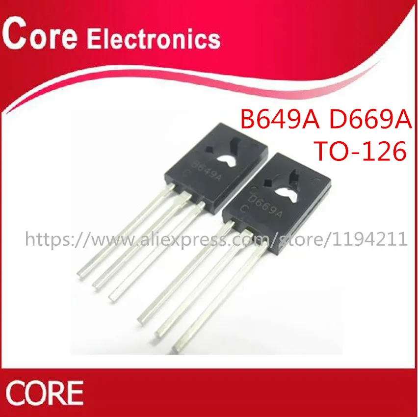 B649A D669A 2SB649A 2SD669A (100 шт. * + 100 D669A) | Электронные компоненты и принадлежности