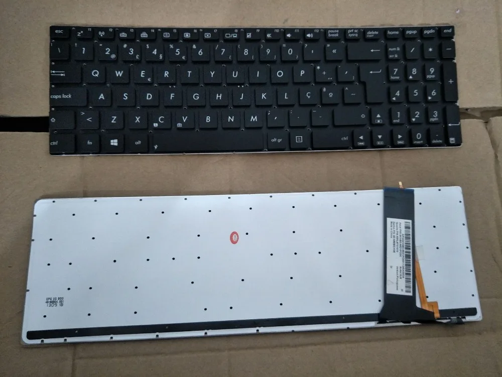 

New keyboard for Asus N56 N76 G550 GL550 N550 N750 G56 U500 Q550 R552 R750 backlit PORTUGUESE layout