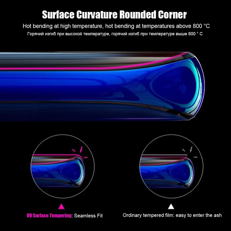 6D закаленное стекло полное покрытие клеем для samsung Galaxy S8 S9 Plus УФ жидкий протектор экрана для Galaxy Note 9 8 пленка УФ клей
