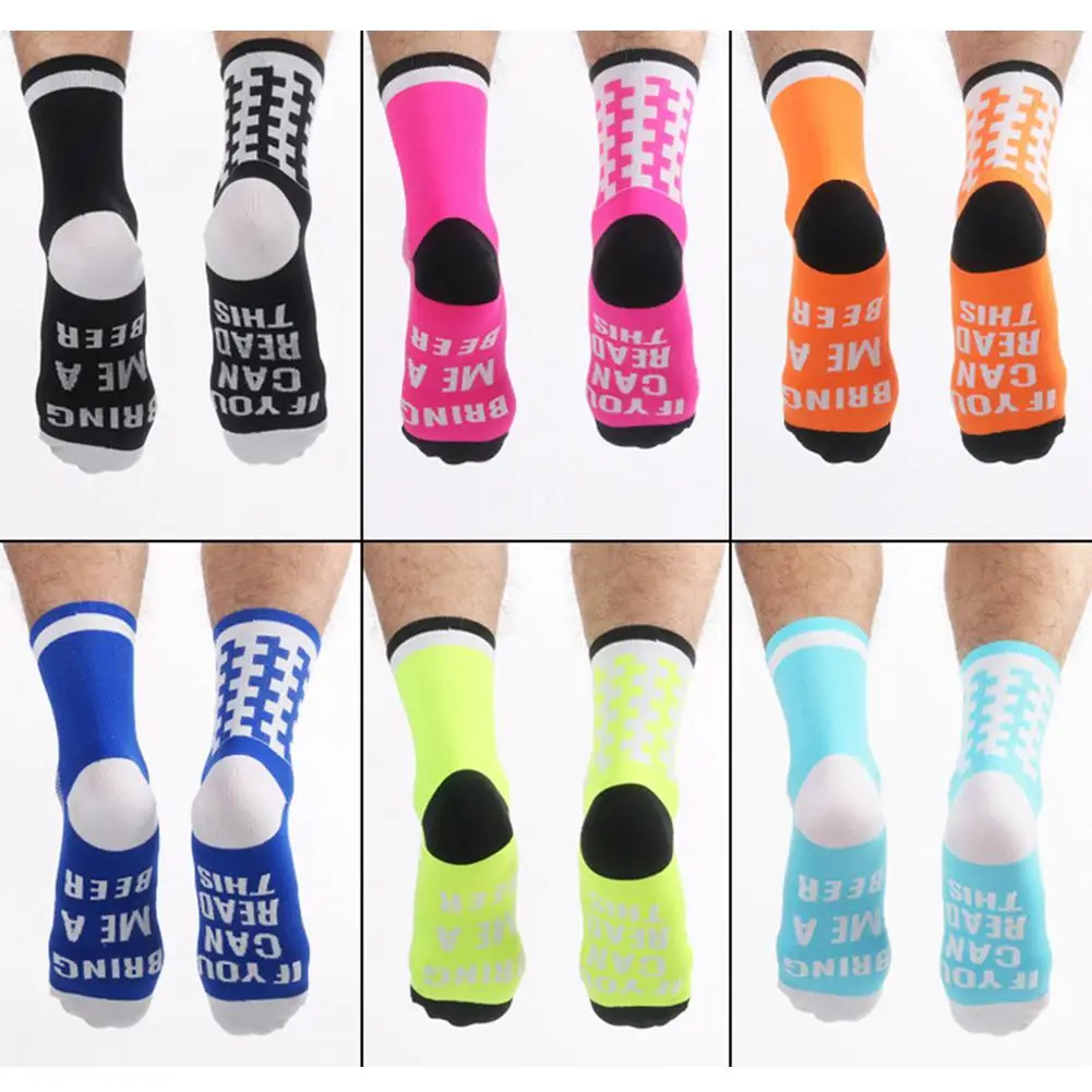 

Cycling Socks Knee-High Sports Socks Breathable Bicycle Socks On For Outdoor Sports Racing Cycling MTB Mountain Road Bike