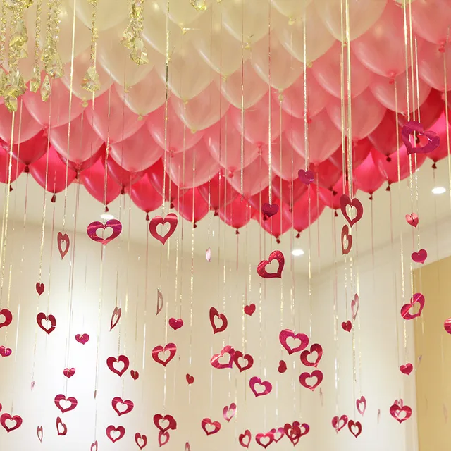 100pcs Love Card Pendant Wedding Marriage Room Arrangement Balloon 100pcs Love Card Pendant Wedding Marriage Room Arrangement Balloon Background Wall Decor Valentine S Day