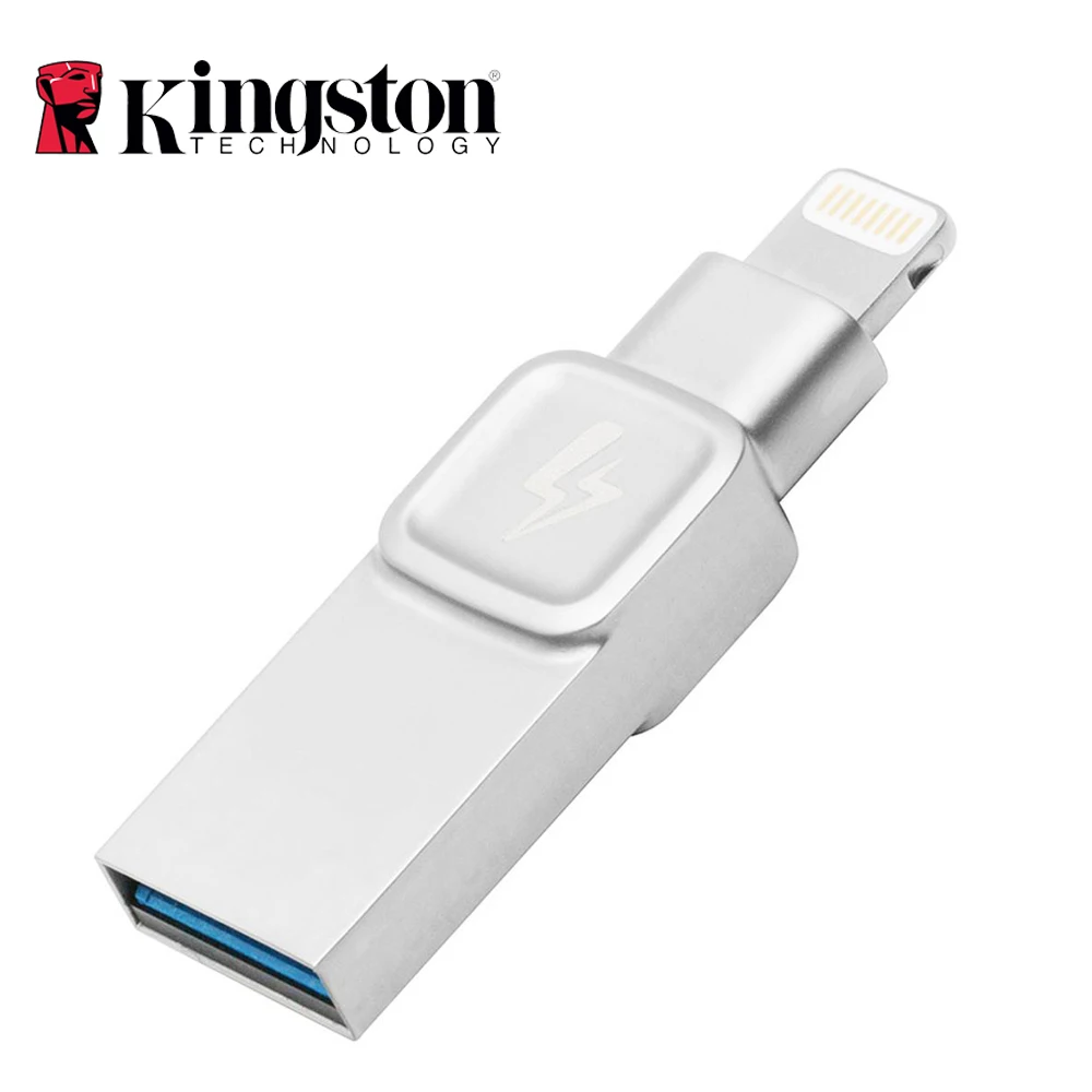 Kingston болт флеш-накопитель Usb 3 0 для Apple iPhone IPad с iOS 9 120 МБ/с. читать Скорость 32 Гб 64 128