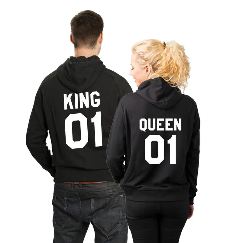 Толстовки Skuggnas King Queen 01 толстовки с длинным рукавом модная одежда для пар подарок