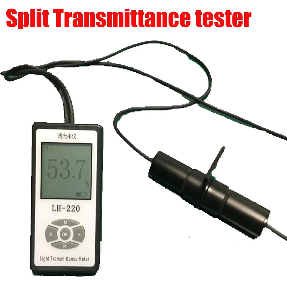 LH-220 электроизмеритель солнечной энергии Сплит светопропускания тестер, профессиональный для стекла/солнечной пленки/светильник из пвх измерения пропускания
