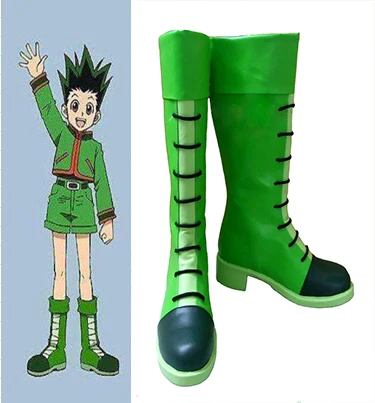 Аниме Hunter x Gon Freecss обувь для косплея patry сапоги Индивидуальный Пошив|gon cosplay|custom