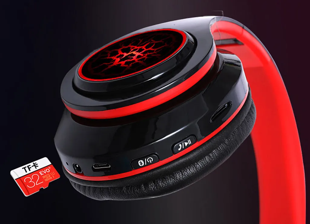 Над наушниками Senza Fili Bluetooth 4,1 делла Cuffia llamento Del Rumore с Hi-Fi стерео черный красный зеленый Auriculares# LR4