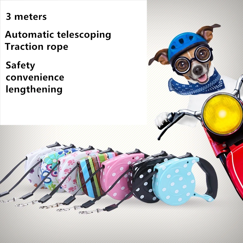 

Pet supplies anti-lost 3M traction belt / puppy automatic telescopic rope pet dog belt Y1