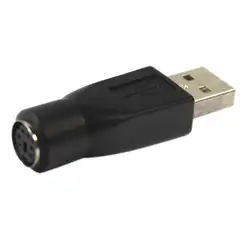 Новый USB к PS/2 адаптер черный USB мужчина к MD6 Женский адаптер высокого качества