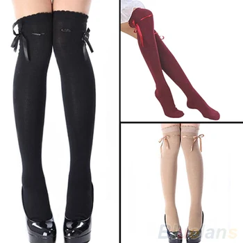 

New Fashion Women Girl Autumn Lady Over The Knee Socks Thigh High Stocking 98EW