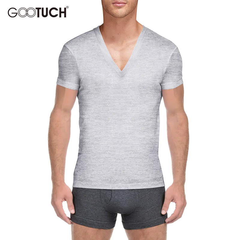 

Man's Cotton Undershirt Solid Color Underwear Mens Short Sleeved T Shirt Comfortable Mens V Neck Plus Size Undershirts Male 2577