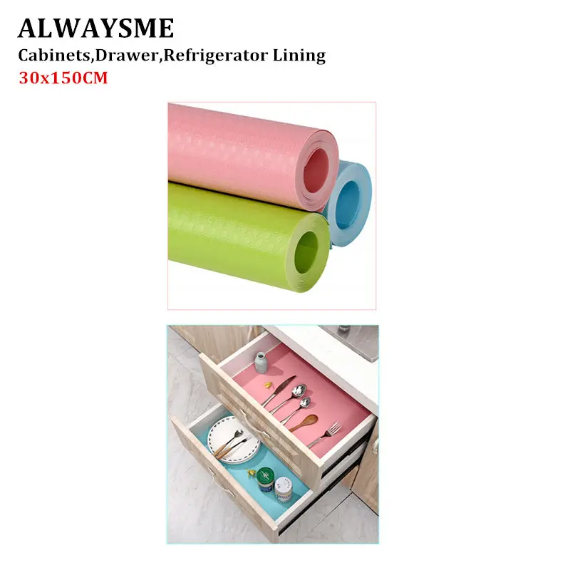 Alwaysme 30x150cm Eva Can Be Cut Refrigerator Cabinets Drawers