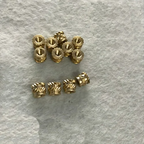 

20pcs M4 Knurled brass insert Eight-character pattern Copper embedded parts Embossing Insert CU nil 4mm-8.15mm L OD 5.5mm-6.17mm