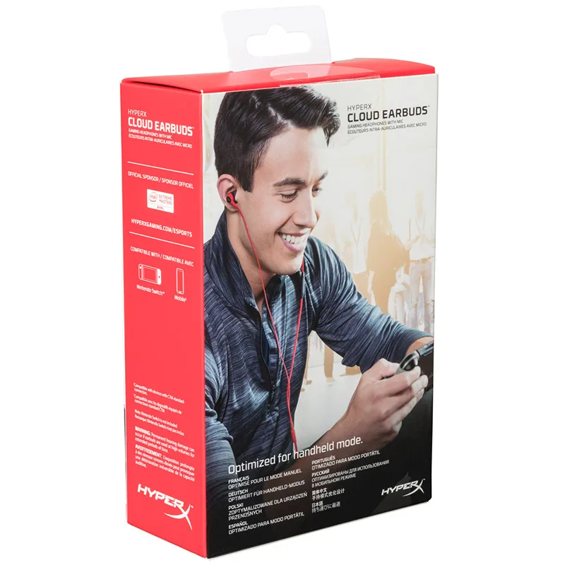 Игровая гарнитура kingston HyperX Cloud Earbuds с микрофоном иммерсивное аудио в