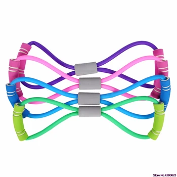 

2020 New Home Sport Fitness Yoga 8 Shape Pull Rope Tube Equipment Tool Gym Exercise Rally