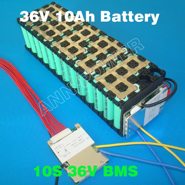 3 6 V/3 7 V cell 10S 36V 10A/15A BMS используется для батареи 36v 10ah 12ah 15ah 15A непрерывный пиковый