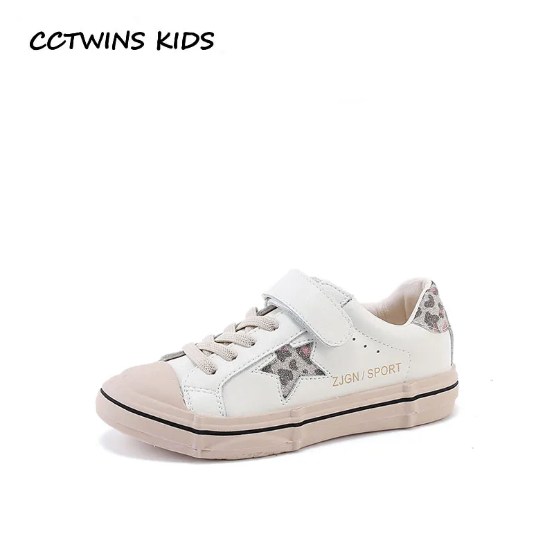 

CCTWINS Kids Shoes 2019 Spring Babys Genuine Leather Trainer Children Fashion Star Shoes Boys Sport Sneakers Girls FSL2294