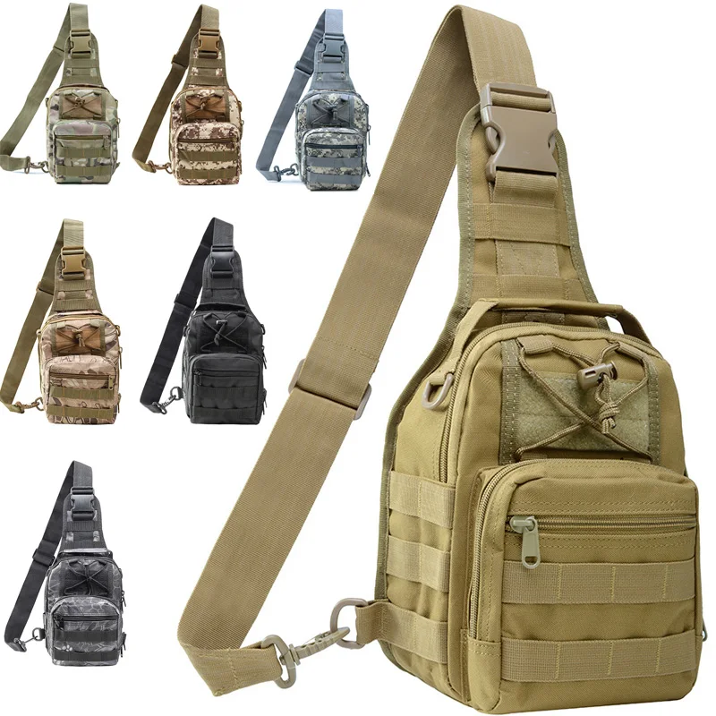 

Outdoor Hunting Bags 10L Military Tactical Shoulder Messenger Bag for Women Men Camping Backpack Waterproof Jungle Camouflage